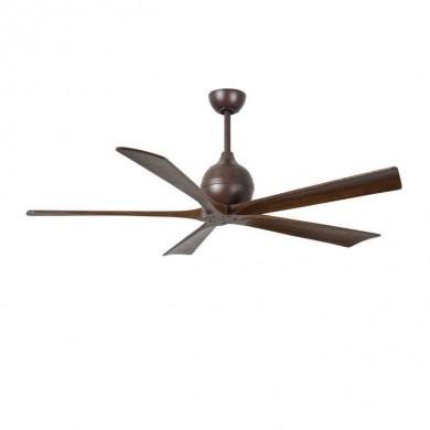 Ventilateur de plafond Irene-5 152cm Bronze Noyer ATLAS FAN IR5-TB-WA-60