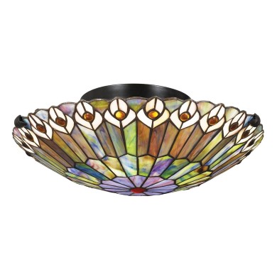 Plafonnier Watkins Bronze 2x60W ELSTEAD LIGHTING QZ-WATKINS-F-VB