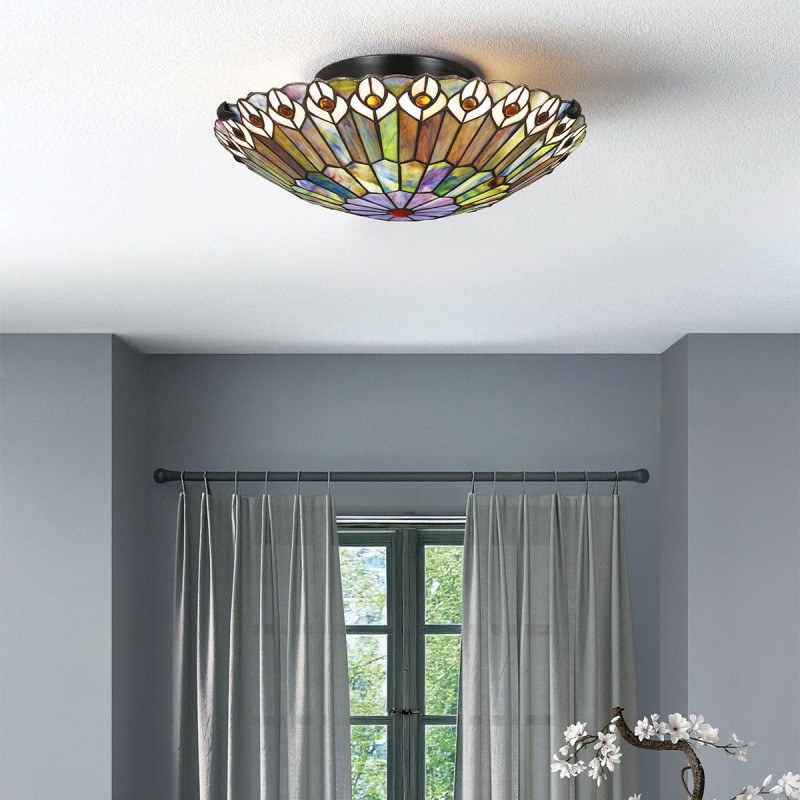 Plafonnier Watkins Bronze 2x60W ELS_QZ-WATKINS-F-VB QZ-WATKINS-F-VB Plafonnier Watkins Bronze 2x60W ELSTEAD LIGHTING QZ-WATKINS-F-VB