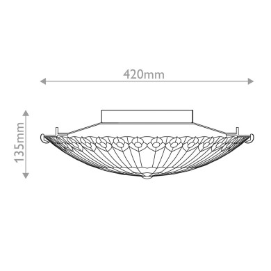 Plafonnier Watkins Bronze 2x60W ELSTEAD LIGHTING QZ-WATKINS-F-VB