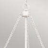 Suspension Waylon Blanc et marron 4x60W ELSTEAD LIGHTING QZ-WAYLON-4P-AWH