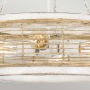 Suspension Waylon Blanc et marron 4x60W ELSTEAD LIGHTING QZ-WAYLON-4P-AWH