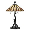 Lampe Whispering Bronze et blanc crème 2x60W ELSTEAD LIGHTING QZ-WHISPERING-TL-VB