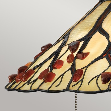 Lampe Whispering Bronze et blanc crème 2x60W ELSTEAD LIGHTING QZ-WHISPERING-TL-VB