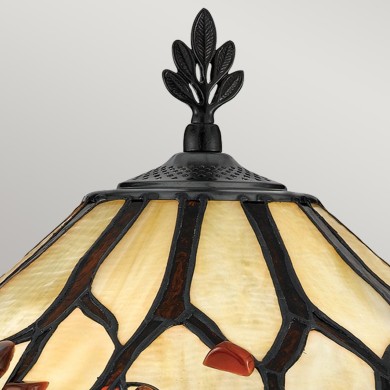 Lampe Whispering Bronze et blanc crème 2x60W ELSTEAD LIGHTING QZ-WHISPERING-TL-VB