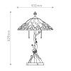 Lampe Whispering Bronze et blanc crème 2x60W ELSTEAD LIGHTING QZ-WHISPERING-TL-VB
