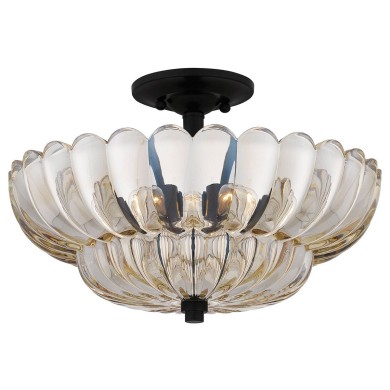 Plafonnier Whitecap Ambré 4x40W ELSTEAD LIGHTING QZ-WHITECAP-SF-M