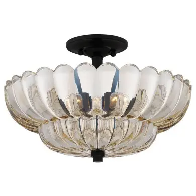 Plafonnier Whitecap Ambré 4x40W ELSTEAD LIGHTING QZ-WHITECAP-SF-M