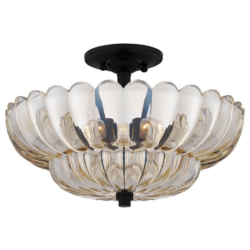 Plafonnier Whitecap Ambré 4x40W ELS_QZ-WHITECAP-SF-M QZ-WHITECAP-SF-M Plafonnier Whitecap Ambré 4x40W ELSTEAD LIGHTING QZ-WHITECAP-SF-M