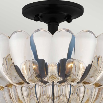 Plafonnier Whitecap Ambré 4x40W ELSTEAD LIGHTING QZ-WHITECAP-SF-M