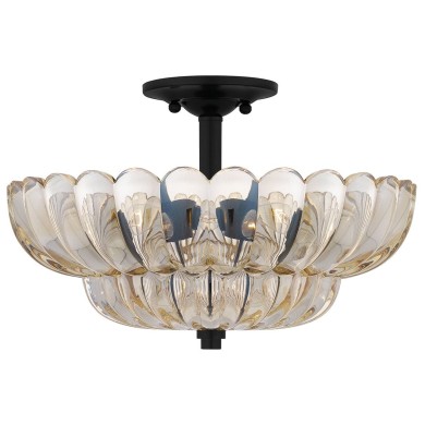 Plafonnier Whitecap Ambré 4x40W ELSTEAD LIGHTING QZ-WHITECAP-SF-M