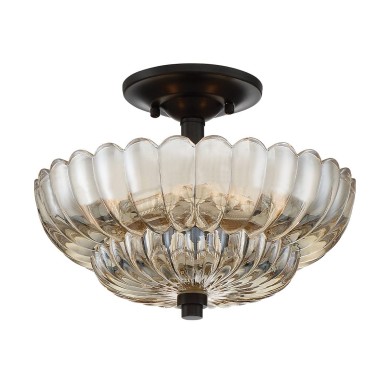 Plafonnier Whitecap Ambré 3x40W ELSTEAD LIGHTING QZ-WHITECAP-SF-S