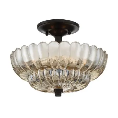 Plafonnier Whitecap Ambré 3x40W ELSTEAD LIGHTING QZ-WHITECAP-SF-S