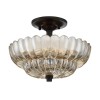 Plafonnier Whitecap Ambré 3x40W ELSTEAD LIGHTING QZ-WHITECAP-SF-S