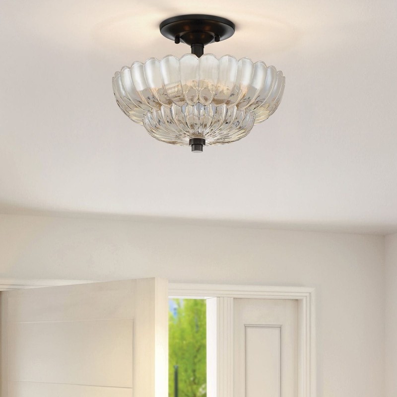 Plafonnier Whitecap Ambré 3x40W ELSTEAD LIGHTING QZ-WHITECAP-SF-S
