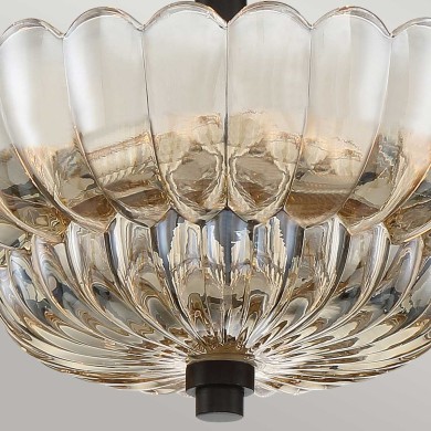 Plafonnier Whitecap Ambré 3x40W ELSTEAD LIGHTING QZ-WHITECAP-SF-S