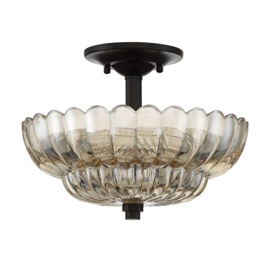 Plafonnier Whitecap Ambré 3x40W ELSTEAD LIGHTING QZ-WHITECAP-SF-S