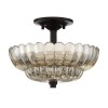 Plafonnier Whitecap Ambré 3x40W ELSTEAD LIGHTING QZ-WHITECAP-SF-S