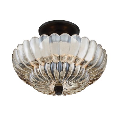 Plafonnier Whitecap Ambré 3x40W ELSTEAD LIGHTING QZ-WHITECAP-SF-S