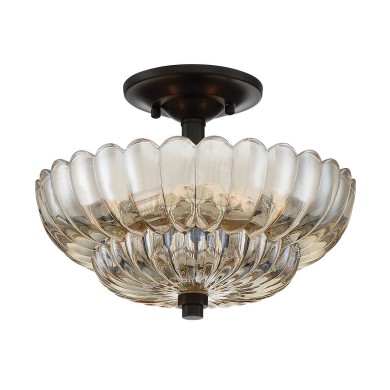Plafonnier Whitecap Ambré 3x40W ELSTEAD LIGHTING QZ-WHITECAP-SF-S