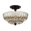 Plafonnier Whitecap Ambré 3x40W ELSTEAD LIGHTING QZ-WHITECAP-SF-S