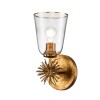 Applique Staring Doré et transparent 40W ELSTEAD LIGHTING STARING-1WB-DG-CLEAR