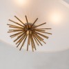 Suspension Staring Doré et opale 3x40W ELSTEAD LIGHTING STARING-3P-DG-OPAL