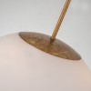 Suspension Staring Doré et opale 3x40W ELSTEAD LIGHTING STARING-3P-DG-OPAL