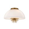 Suspension Staring Doré et opale 3x40W ELSTEAD LIGHTING STARING-3P-DG-OPAL