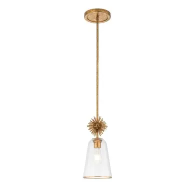 Suspension Staring Doré et transparent 40W ELSTEAD LIGHTING STARING-MP-DG-CLEAR