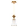 Suspension Staring Doré et transparent 40W ELSTEAD LIGHTING STARING-MP-DG-CLEAR