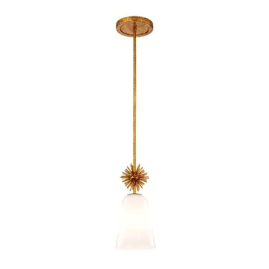Suspension Staring Doré et opale 40W ELSTEAD LIGHTING STARING-MP-DG-OPAL