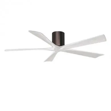 Ventilateur de Plafond Irene-5H 152cm Bronze Huilé Blanc ATLAS FAN IR5H-BB-MWH-60