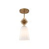 Suspension Staring Doré et opale 40W ELSTEAD LIGHTING STARING-MP-DG-OPAL