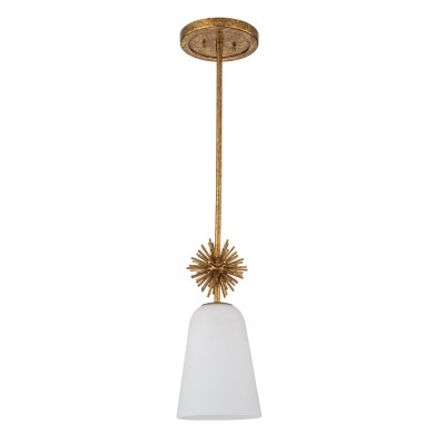 Suspension Staring Doré et opale 40W ELSTEAD LIGHTING STARING-MP-DG-OPAL