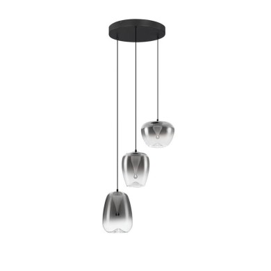 Suspension OBLO 10W LED Gris fumé  9009176