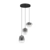 Suspension OBLO 10W LED Gris fumé  9009176