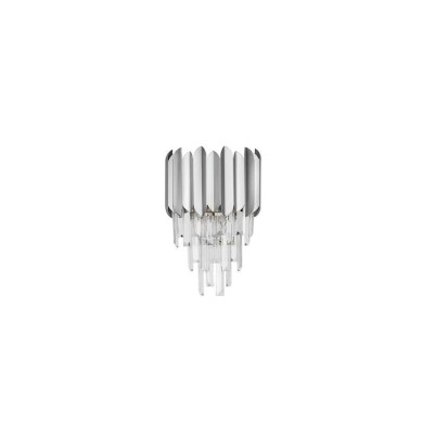Applique MAGNOLIA 14W E14 Noir, chrome  9824060