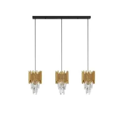 Suspension MAGNOLIA 3x14W E14 Noir, or NOVA LUCE 9824083