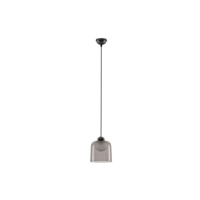Suspension DIONE 5W LED Noir, gris fumé D14  9695271