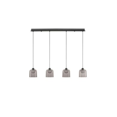 Suspension DIONE 20W LED Noir, gris fumé  9695272