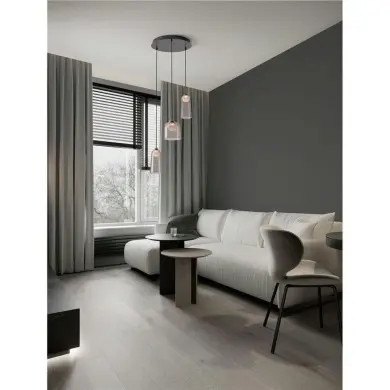 Suspension DIONE 15W LED Noir, gris fumé NOVA LUCE 9695273