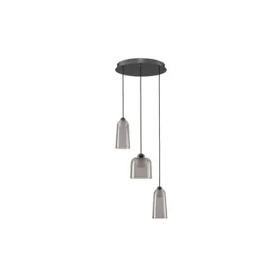 Suspension DIONE 15W LED Noir, gris fumé NOVA LUCE 9695273