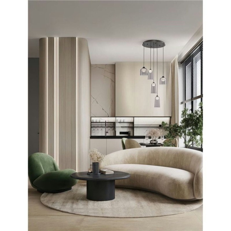 Suspension DIONE 24W LED Noir, gris fumé NL_9695274 9695274 Suspension DIONE 24W LED Noir, gris fumé 9695274