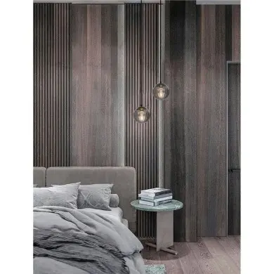 Suspension ABBACUS 12W E27 Noir, fumé NOVA LUCE 9236316