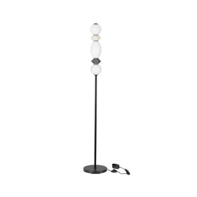 Lampadaire PALLINA 16W LED Gris sombre, gris clair, opale  9009309