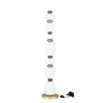 Lampadaire PALO 33W LED Marron foncé, bleu gris  9009208