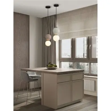 Suspension NOESIS 6W LED Gris clair NOVA LUCE 9009194