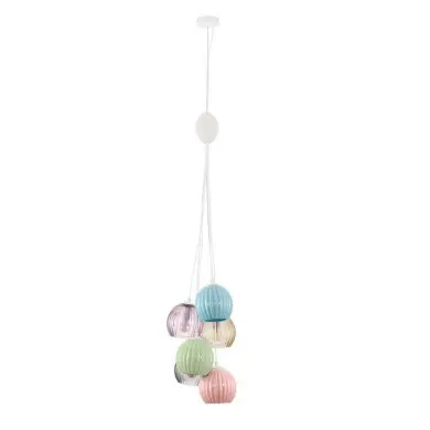Suspension MELINE 6x5W E14 multicolor NOVA LUCE 9009163