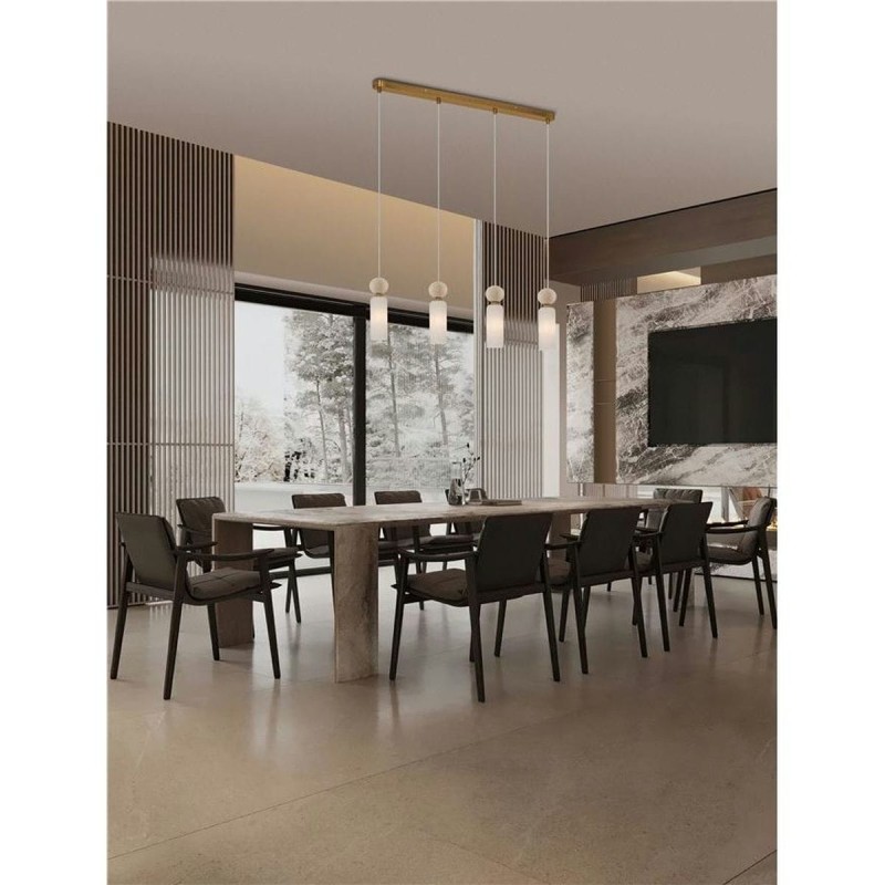 Suspension FILOMENA 4x5W G9 Pierre, opale NL_9019786 9019786 Suspension FILOMENA 4x5W G9 Pierre, opale 9019786